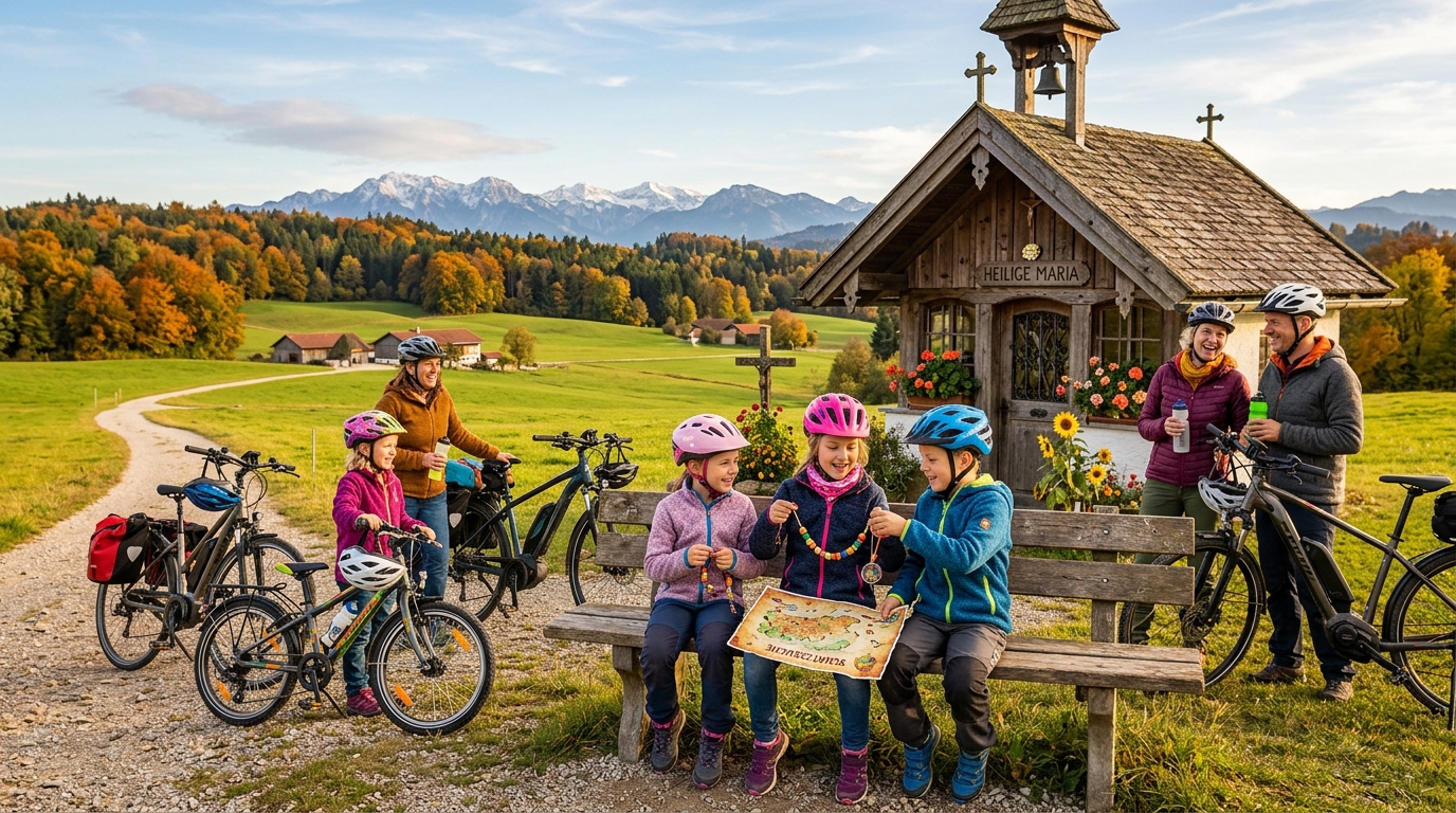 Kindergruppe „Zsamm'gspuit“ — Fahrrad-Schnitzeljagd im Oktober
